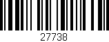Código de barras (EAN, GTIN, SKU, ISBN): '27738'