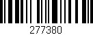 Código de barras (EAN, GTIN, SKU, ISBN): '277380'