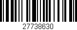 Código de barras (EAN, GTIN, SKU, ISBN): '27738630'