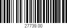 Código de barras (EAN, GTIN, SKU, ISBN): '27739.00'