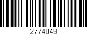 Código de barras (EAN, GTIN, SKU, ISBN): '2774049'