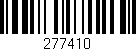 Código de barras (EAN, GTIN, SKU, ISBN): '277410'
