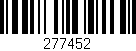 Código de barras (EAN, GTIN, SKU, ISBN): '277452'