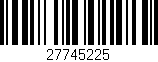 Código de barras (EAN, GTIN, SKU, ISBN): '27745225'