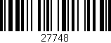 Código de barras (EAN, GTIN, SKU, ISBN): '27748'