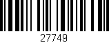 Código de barras (EAN, GTIN, SKU, ISBN): '27749'