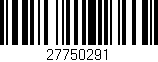 Código de barras (EAN, GTIN, SKU, ISBN): '27750291'