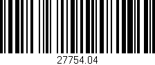 Código de barras (EAN, GTIN, SKU, ISBN): '27754.04'