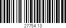 Código de barras (EAN, GTIN, SKU, ISBN): '27754.13'