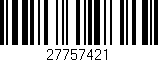 Código de barras (EAN, GTIN, SKU, ISBN): '27757421'