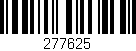 Código de barras (EAN, GTIN, SKU, ISBN): '277625'