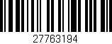 Código de barras (EAN, GTIN, SKU, ISBN): '27763194'