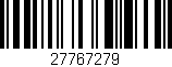 Código de barras (EAN, GTIN, SKU, ISBN): '27767279'