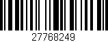 Código de barras (EAN, GTIN, SKU, ISBN): '27768249'