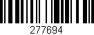 Código de barras (EAN, GTIN, SKU, ISBN): '277694'