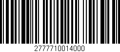 Código de barras (EAN, GTIN, SKU, ISBN): '2777710014000'