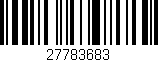 Código de barras (EAN, GTIN, SKU, ISBN): '27783683'