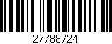 Código de barras (EAN, GTIN, SKU, ISBN): '27788724'