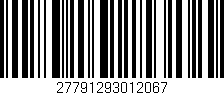 Código de barras (EAN, GTIN, SKU, ISBN): '27791293012067'
