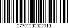 Código de barras (EAN, GTIN, SKU, ISBN): '27791293022813'