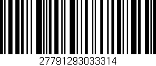 Código de barras (EAN, GTIN, SKU, ISBN): '27791293033314'