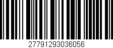 Código de barras (EAN, GTIN, SKU, ISBN): '27791293036056'