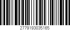 Código de barras (EAN, GTIN, SKU, ISBN): '2779193035165'