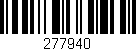 Código de barras (EAN, GTIN, SKU, ISBN): '277940'
