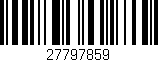 Código de barras (EAN, GTIN, SKU, ISBN): '27797859'