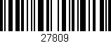 Código de barras (EAN, GTIN, SKU, ISBN): '27809'