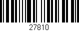 Código de barras (EAN, GTIN, SKU, ISBN): '27810'