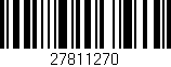 Código de barras (EAN, GTIN, SKU, ISBN): '27811270'