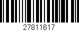Código de barras (EAN, GTIN, SKU, ISBN): '27811617'