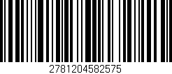 Código de barras (EAN, GTIN, SKU, ISBN): '2781204582575'