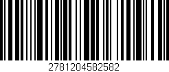 Código de barras (EAN, GTIN, SKU, ISBN): '2781204582582'