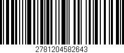 Código de barras (EAN, GTIN, SKU, ISBN): '2781204582643'