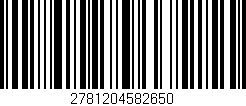 Código de barras (EAN, GTIN, SKU, ISBN): '2781204582650'
