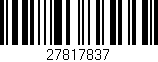 Código de barras (EAN, GTIN, SKU, ISBN): '27817837'