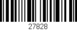 Código de barras (EAN, GTIN, SKU, ISBN): '27828'