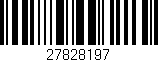 Código de barras (EAN, GTIN, SKU, ISBN): '27828197'