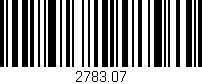 Código de barras (EAN, GTIN, SKU, ISBN): '2783.07'