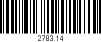 Código de barras (EAN, GTIN, SKU, ISBN): '2783.14'