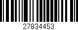 Código de barras (EAN, GTIN, SKU, ISBN): '27834453'