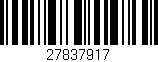 Código de barras (EAN, GTIN, SKU, ISBN): '27837917'