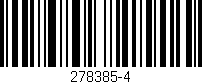 Código de barras (EAN, GTIN, SKU, ISBN): '278385-4'