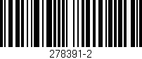 Código de barras (EAN, GTIN, SKU, ISBN): '278391-2'