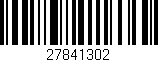 Código de barras (EAN, GTIN, SKU, ISBN): '27841302'
