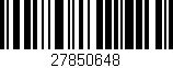 Código de barras (EAN, GTIN, SKU, ISBN): '27850648'