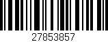 Código de barras (EAN, GTIN, SKU, ISBN): '27853857'