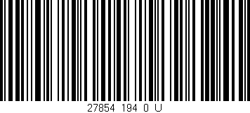 Código de barras (EAN, GTIN, SKU, ISBN): '27854_194_0_U'